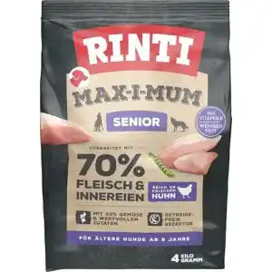 Rinti Hundefutter MAX-I-MUM Senior Huhn 4kg für ältere Hunde