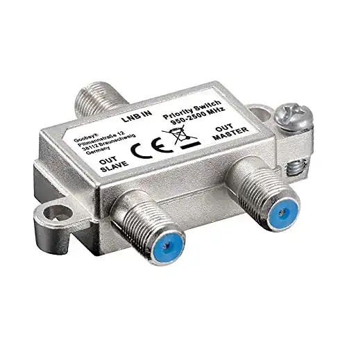 Goobay Sat-Verteiler 2-fach für 2 Receiver, 2-Wege