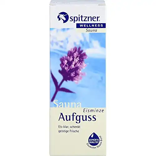 Spitzner Saunaaufguss Eisminze 190 ml – Konzentrat zur Anwendung in der Sauna