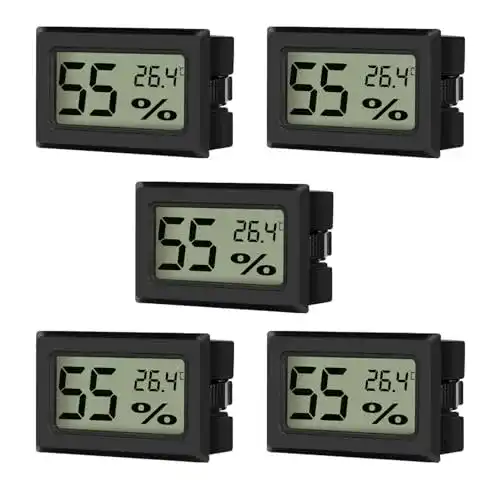 Hygrometer EEEKit 5er-Pack LCD Digitalthermometer