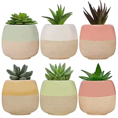 Blumentöpfe Belle Vous Mini Keramik 6 Stück Set