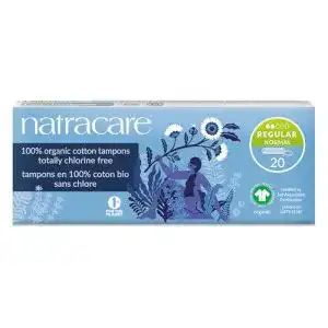 Bio-Tampons von Natracare ohne Applikator – Regular
