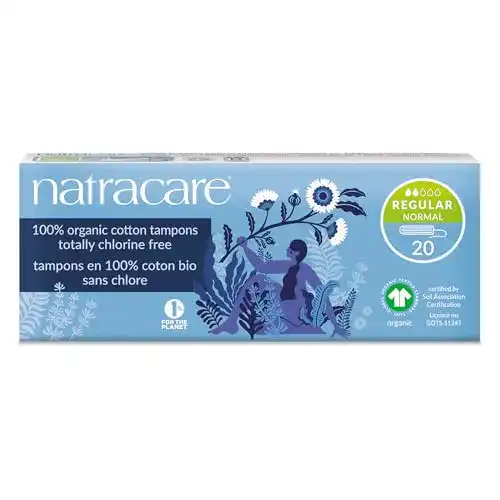 Bio-Tampons von Natracare ohne Applikator – Regular