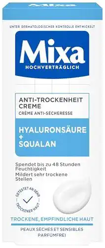 Mixa Anti-Trockenheit Creme für trockene Haut mit Hyaluronsäure, 50 ml
