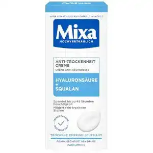Mixa Anti-Trockenheit Creme für trockene Haut mit Hyaluronsäure, 50 ml