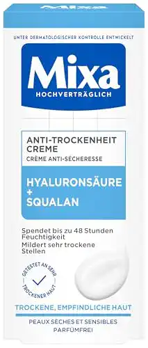 Mixa Anti-Trockenheit Creme für trockene Haut mit Hyaluronsäure, 50 ml
