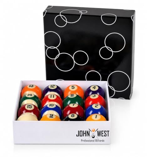 Billardkugeln John West Pool mit 57 mm Durchmesser