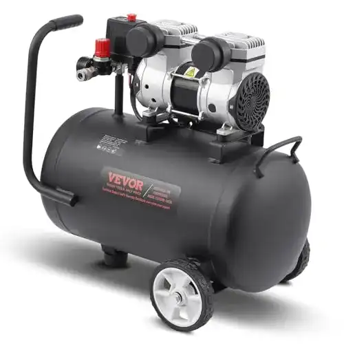Vevor Luftkompressor 30 L ölfrei 650 W, 2,0 CFM, max. 120 PSI