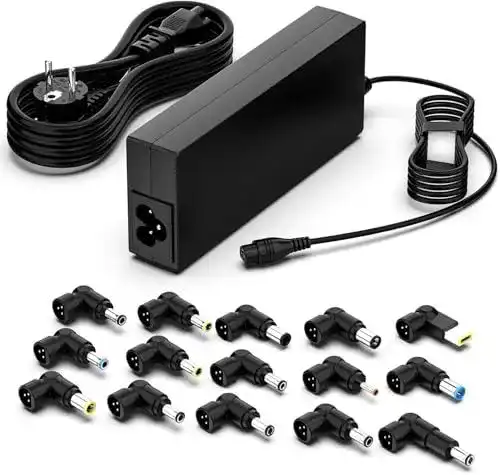 Shefor 90W Universal-Netzteil für Laptops mit 15 Adaptersteckern