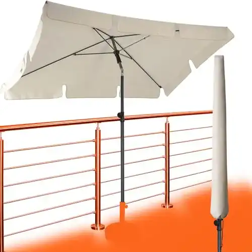 Kleiner Sonnenschirm für Balkon und Terrasse mit Knickfunktion