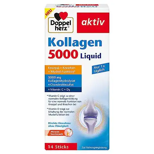 Flüssiges Kollagen Doppelherz 5000 Liquid mit Vitaminen und Mangan
