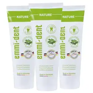 Zahnpasta ohne Mikroplastik Emmi-Dent Ultraschall Zahncreme Nature
