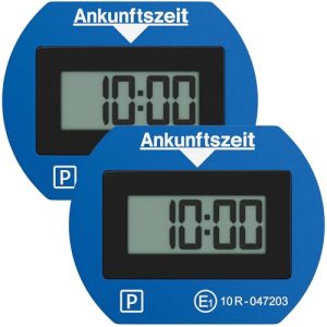 Elektronische Parkscheibe Park Lite 2x digitale Parkuhr blau