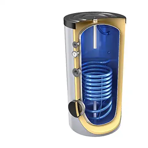 Warmwasserspeicher 200 Liter mit Wärmetauscher und Isolierung