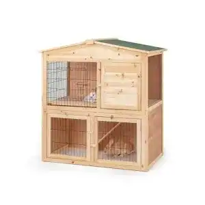 Kaninchenstall Lionto aus Holz für Kleintiere
