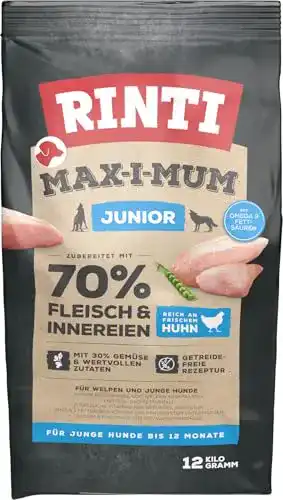Rinti Trockenfutter Rinti Max-I-Mum Junior Huhn 12kg