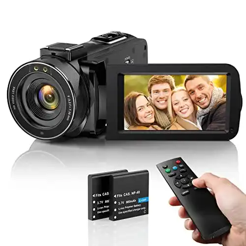Camcorder DPFIHRGO Videokamera mit Full HD 1080P und 30FPS