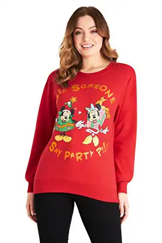 Weihnachtspullover für Damen mit Mickey und Minnie Mouse von Disney