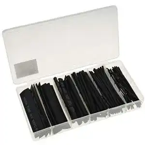 Schrumpfschlauch Set 100-teilig von ChiliTec mit 2:1 Schrumpfrate
