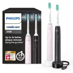 Philips Sonicare 3100 Schallzahnbürste mit 2 Bürstenköpfen