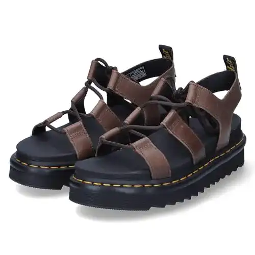 Dr. Martens Damen 27297201 Nartilla Amphibians Sandale in Dunkelbraun