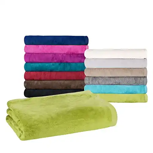 Kuscheldecke Moon Classic 150×200 cm grün aus Baumwollmischung