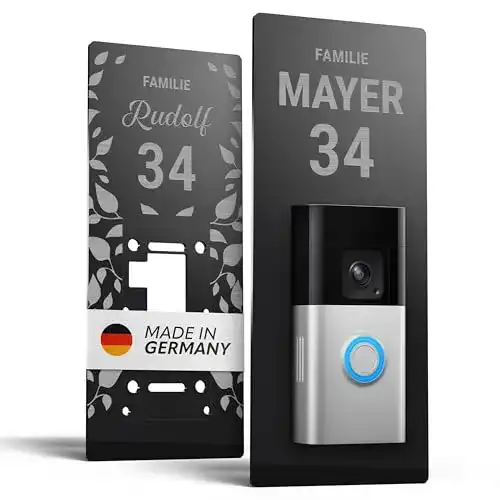 Türschild Håvn Personalisiertes Klingelschild für Ring Doorbell 2, 3, 4