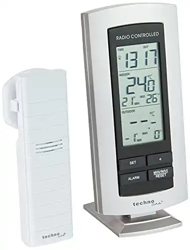 Technoline Wetterstation WS 9140 – Klassische Wetterstation mit Funkuhr