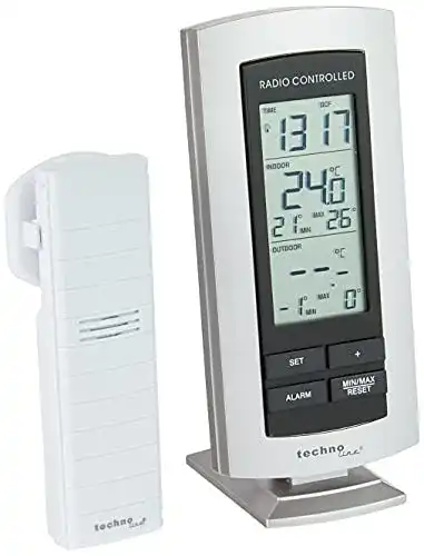 Technoline Wetterstation WS 9140 – Klassische Wetterstation mit Funkuhr