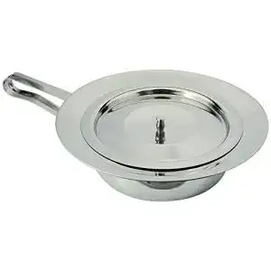 Bettpfanne Ampri Steckbecken Edelstahl 30 cm mit Deckel