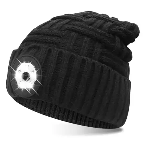 COTOP LED Mütze für Herren mit Beleuchtung Wintermütze