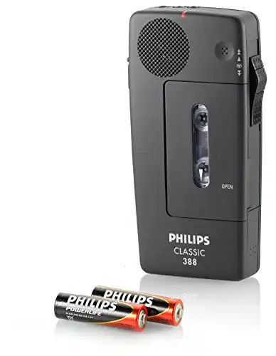 Philips LFH0388/00B Mini-Diktiergerät für analoge Sprachaufzeichnungen