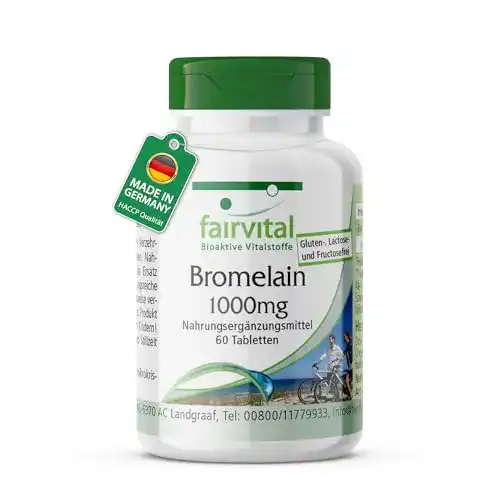Bromelain Fairvital 500mg hochdosiert vegan 1200 F.I.P. Tabletten