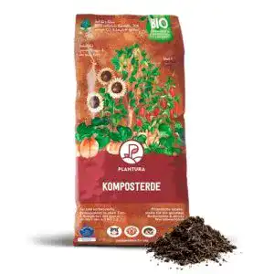 Komposterde Plantura Bio, 62,5 L, torffrei und klimafreundlich