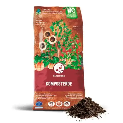 Komposterde Plantura Bio, 62,5 L, torffrei und klimafreundlich