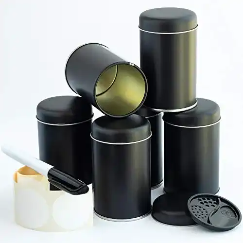 Gewürzdosen WachSam in Schwarz, 175 ml, Set mit 12/24/48 Stück