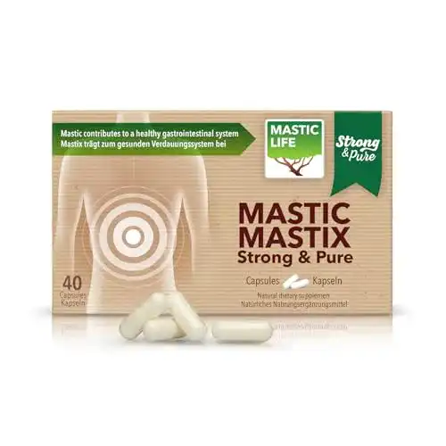 Masticlife Mastix Strong & Pure Sodbrennen-Tabletten (40 Kapseln)