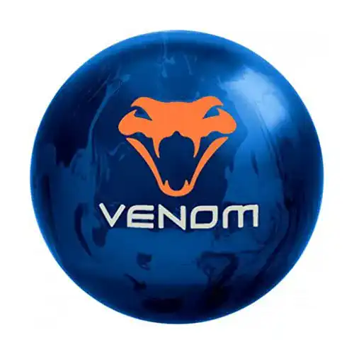Bowlingkugel Motiv Venom in Perlmutt, 7,3 kg, Marineblau/Himmelblau