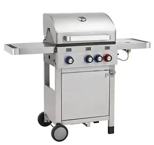Gasgrill mit Seitenbrenner Tepro Wellington 3