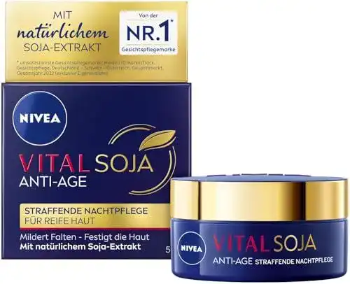 Nivea Vital Soja Anti-Age Nachtcreme für reife Haut