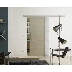Schiebetür Sadora Glas 1025×2050 mm 5-Streifen-Design