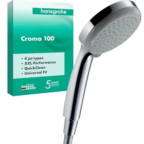 Duschkopf Hansgrohe Croma 100 Handbrause mit vier Strahlarten