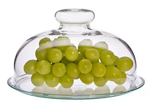 Glasglocke Trendglas Jena mit Unterteller – 17 cm