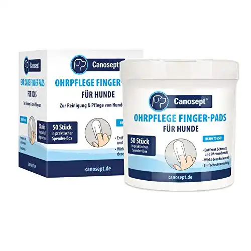 Canosept Ohrpflege Finger-Pads für Hunde 50 Stück Ohrreiniger