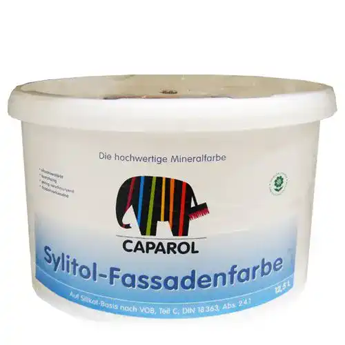 Silikatfarbe Außen Caparol Sylitol Silikat-Fassadenfarbe 12,5 L