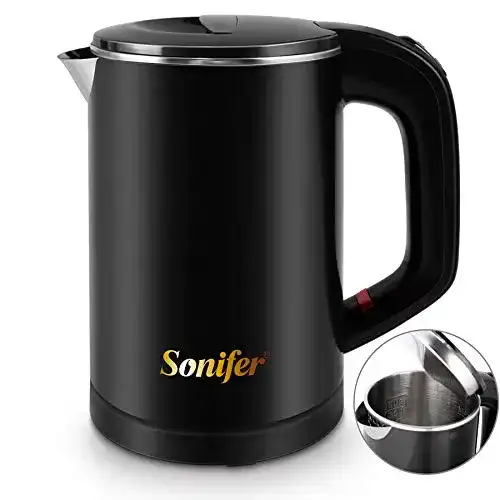 Reisewasserkocher Sonifer 0,6l Edelstahl für Camping und Reisen