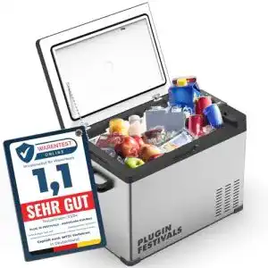 Kompressor Kühlbox für Festivals und Camping mit Plug-In-Funktion