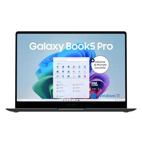 Samsung Galaxy Book5 Pro Laptop mit Windows 11 und Intel Core Ultra 5