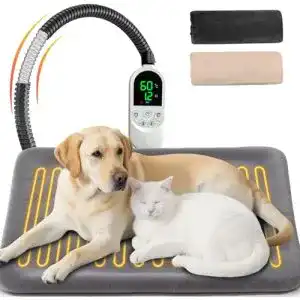 Heizdecke für Hunde Nwiwi Heizkissen 70×45 cm für große Haustiere