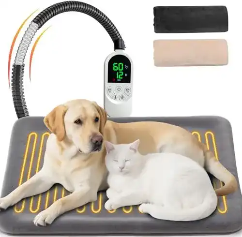 Heizdecke für Hunde Nwiwi Heizkissen 70×45 cm für große Haustiere